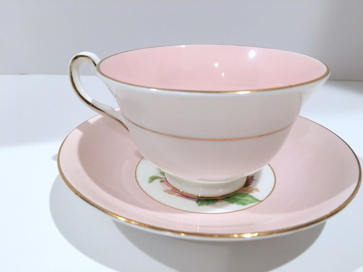 Rosina Tea Cup and Saucer, Pink Tea Cups, Tea Set, Cup Antique, English