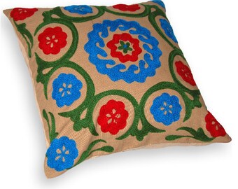 Indian embroidered cushion Cover