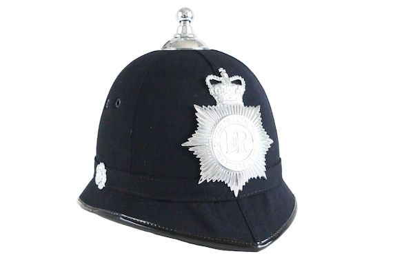 British Police Bobby Hat: Vintage Leicester and Rutland