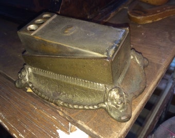 Rare Antique, Late 1800's, Cigar Cutter, Table Top, Decorative, Cast Metal, Works Great