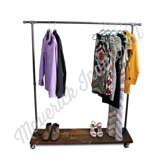 TRS Single Shelf Clothing Rack Rolling by MaverickIndustrial