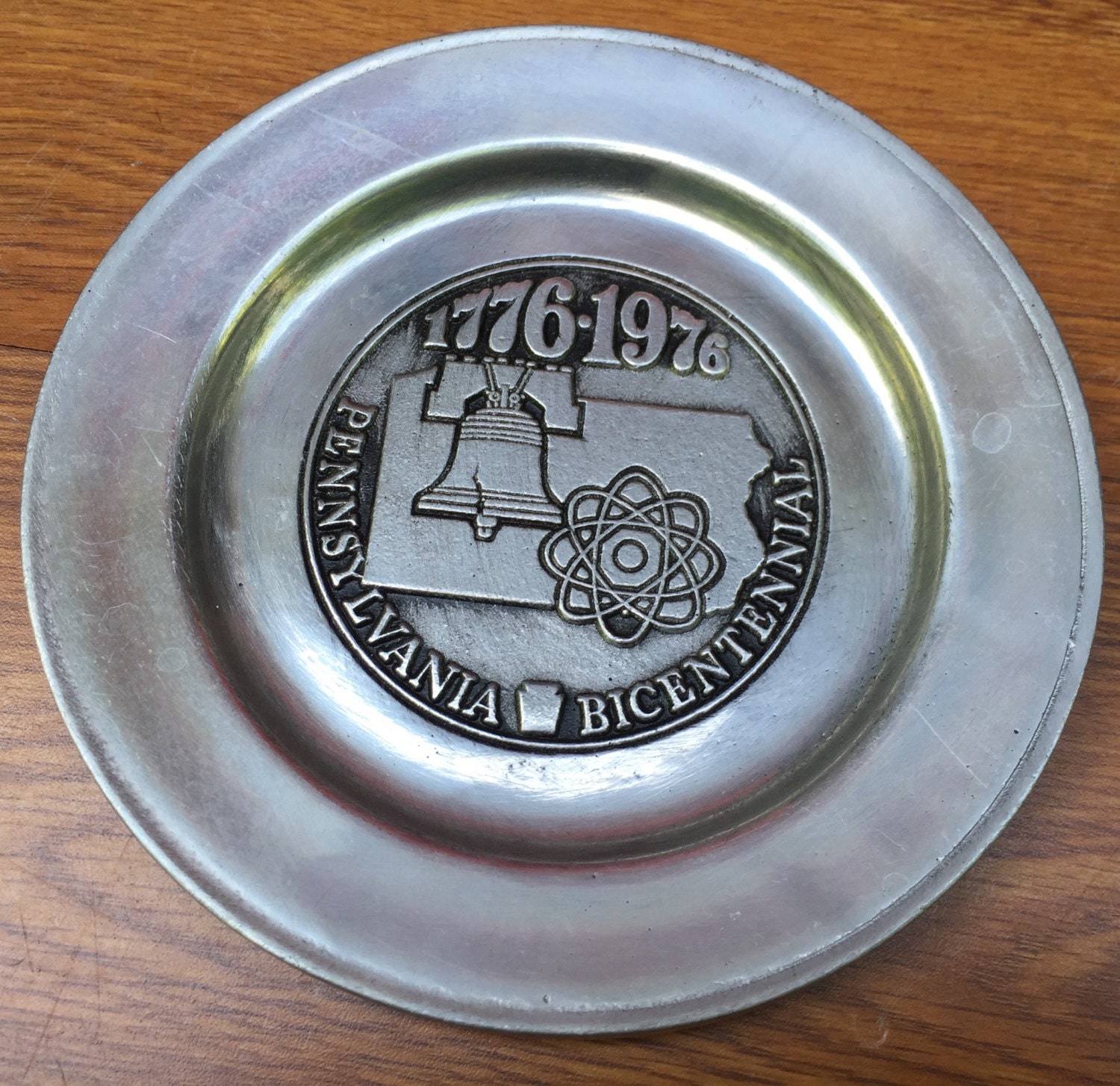 SALE Wilton Armetale Pewter Plate 17761976 Pennsylvania