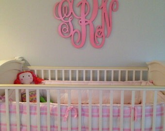 Wood Monogram Wall Decor nursery decor wooden monogram wooden wall art large wood Wood Monogram Wall Decor nursery decor wooden monogram wooden wall art large wood