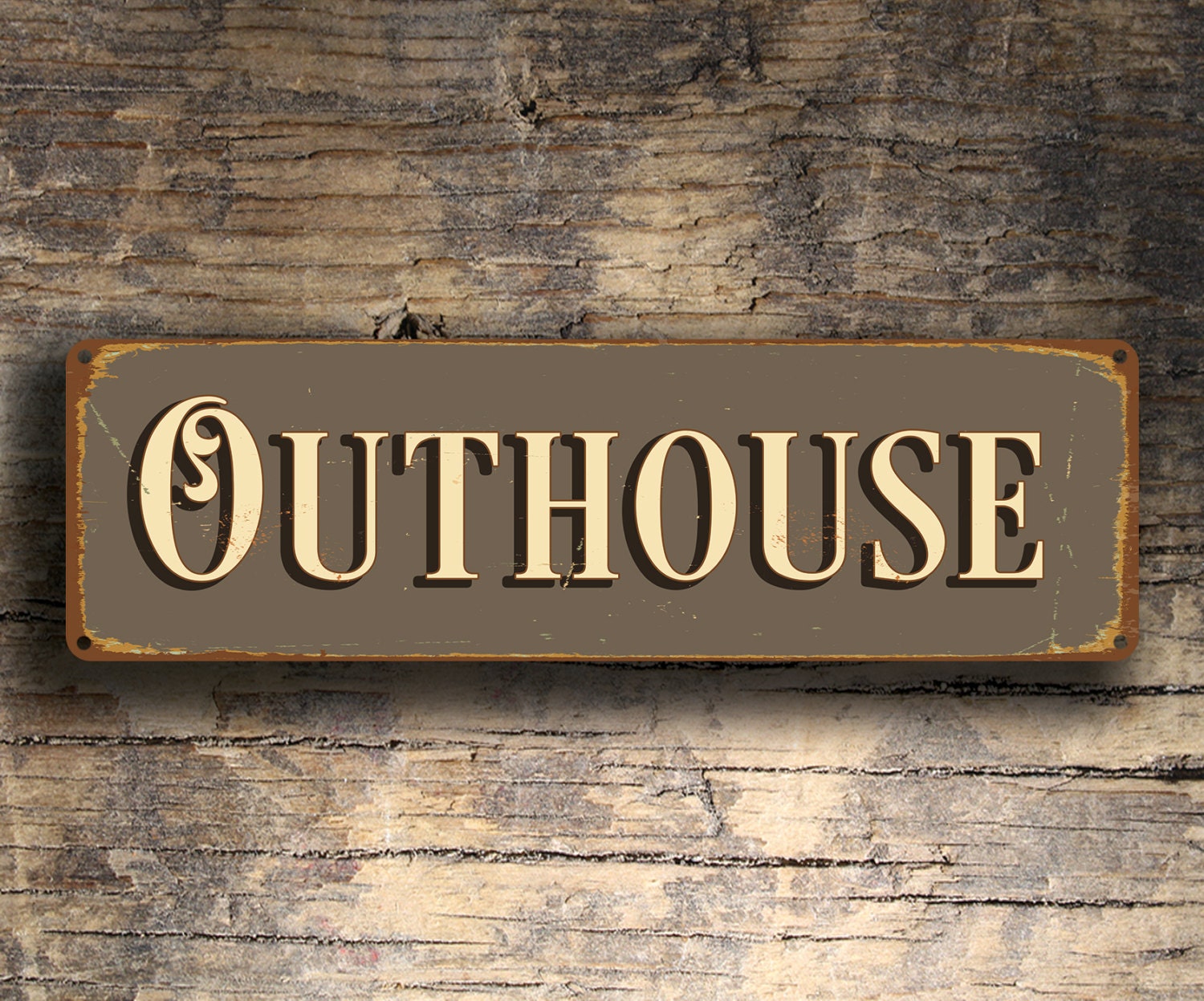 OUTHOUSE SIGN Outhouse Signs Restroom Signs Outdoor