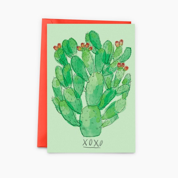 Cactus Greeting Card by on Etsy