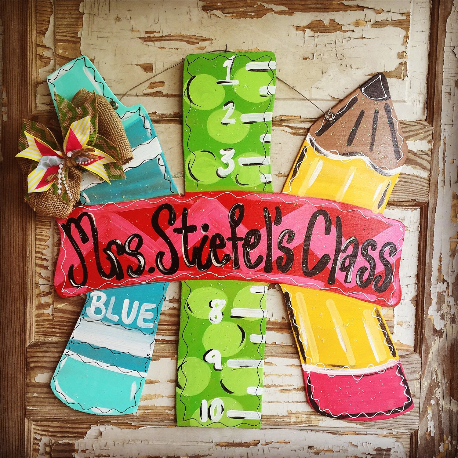 Teacher Gift Teacher Door Hanger Classroom Door decor