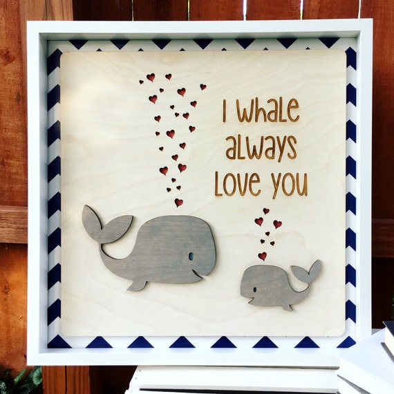 Download I Whale Always Love You-Framed Wooden Wall Art