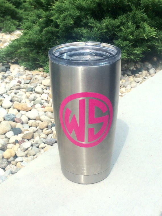 Outdoor Permanent Vinyl Monogram Decals