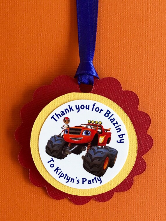 Blaze And The Monster Machine Inspired favor Tags Blaze and
