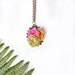 Flower pendant | Quirky necklaces with felt flowers | autumnal necklace | gift for girls | flower accessories