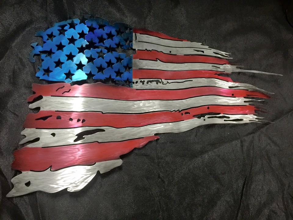 Metal Gamefish artist reveals works U.S. American Flag