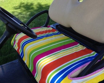 Beach Essentials Terry Cloth Golf Cart Seat Cover by GolfMeAround