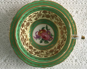 Green Paragon China Tea Cup & Saucer