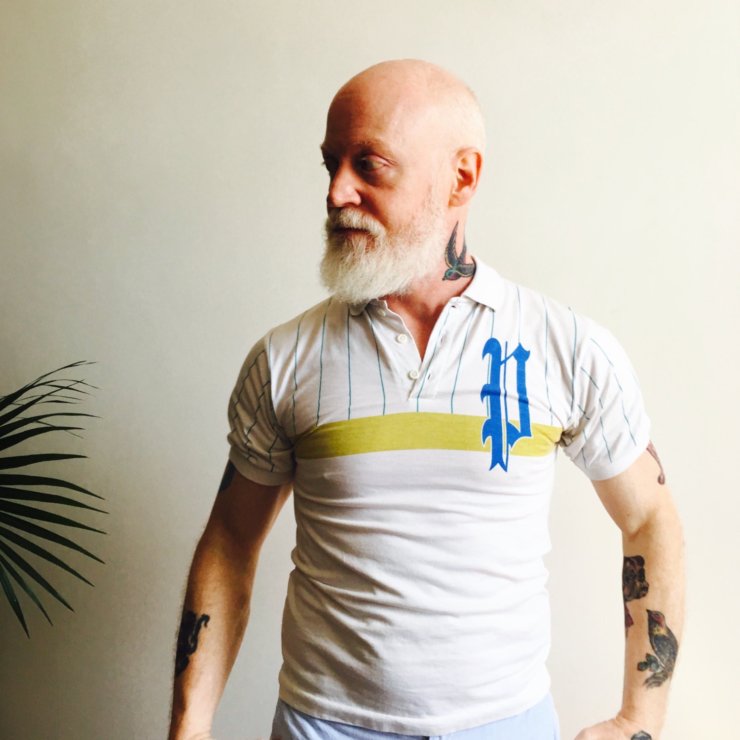 Prince Striped Collared Shirt x Vintage Tennis Tee