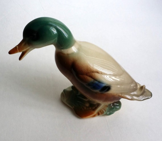 vintage ceramic mallard ducks