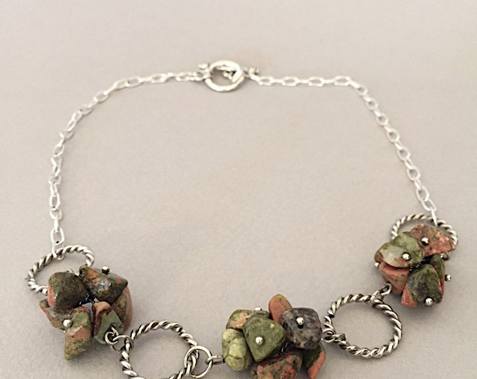 Chuncky necklace, chuncky jewelry, usa chunky necklace, chunky necklaces, nugget necklace, stone chip necklace