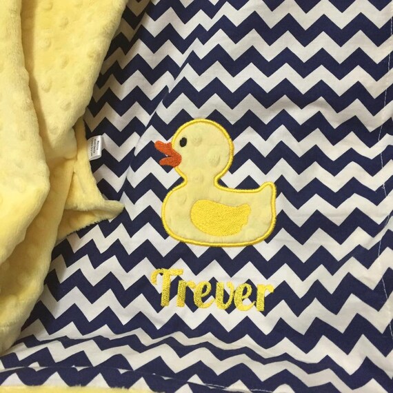 Duck Baby Blanket Personalized Duck Baby Blanket Ducky