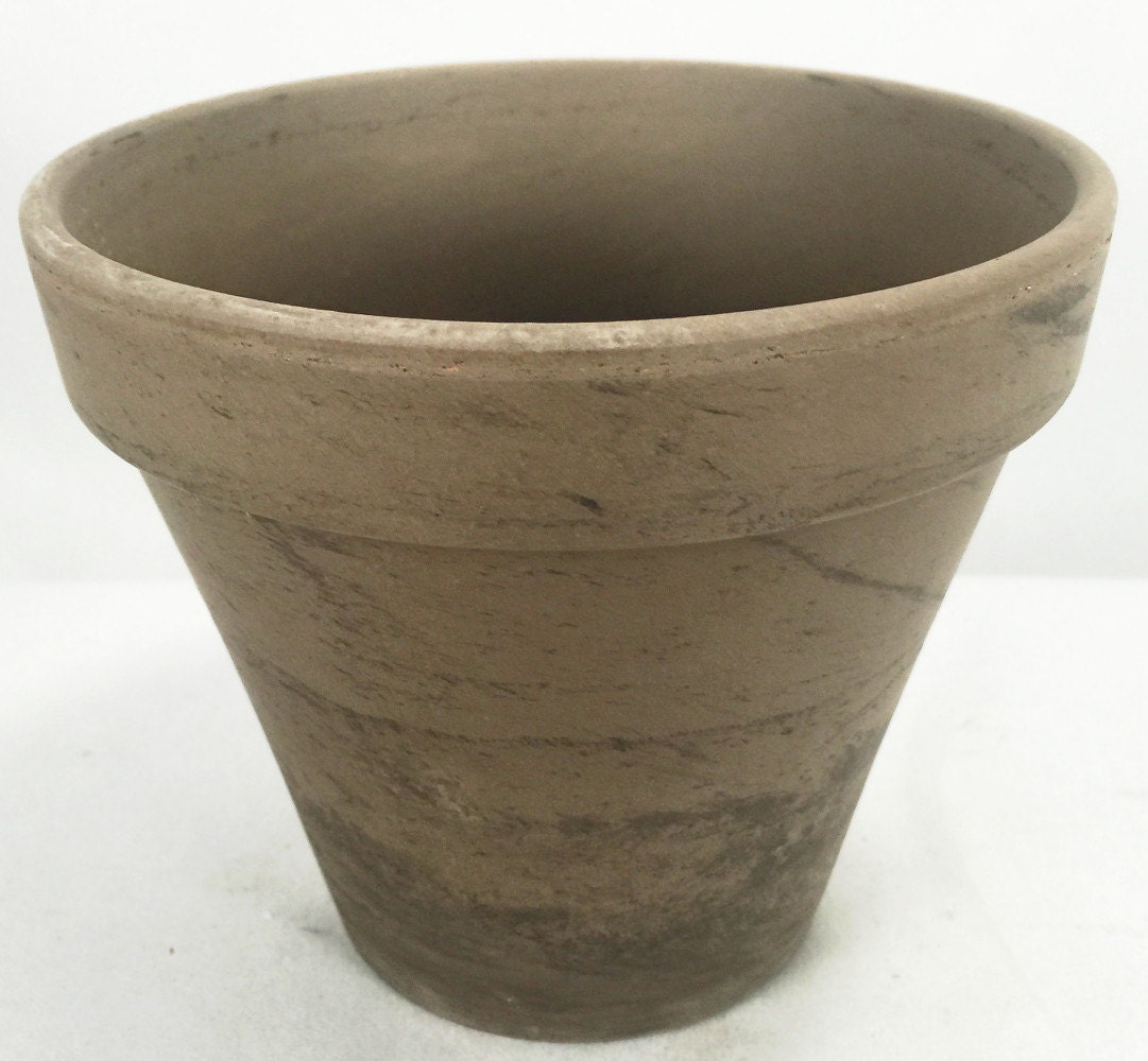 4 5 Basalt Clay  Pots  Great for Plants and Crafts