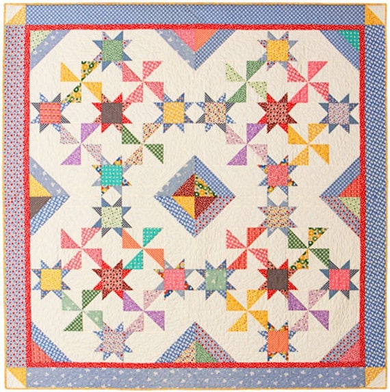 From the Sky With Grace Quilt Pattern BLOOM CREEK Charm Square