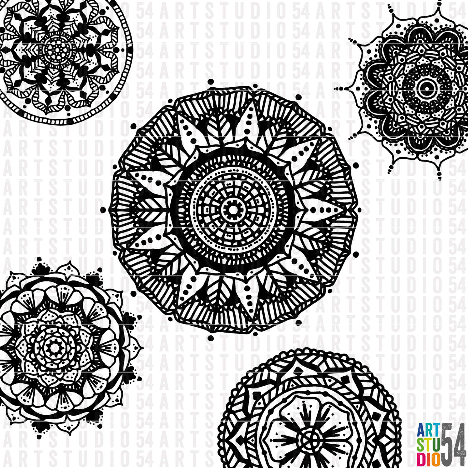 Download Mandala Henna - Digital File - Clip Art - SVG - Personal ...