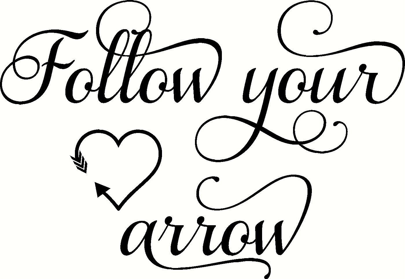 Follow Your Arrow Wall Decal Arrow Vinyl Decal Girl Wall Decal