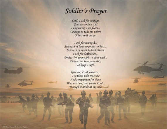 Military Poem Soldiers Prayer