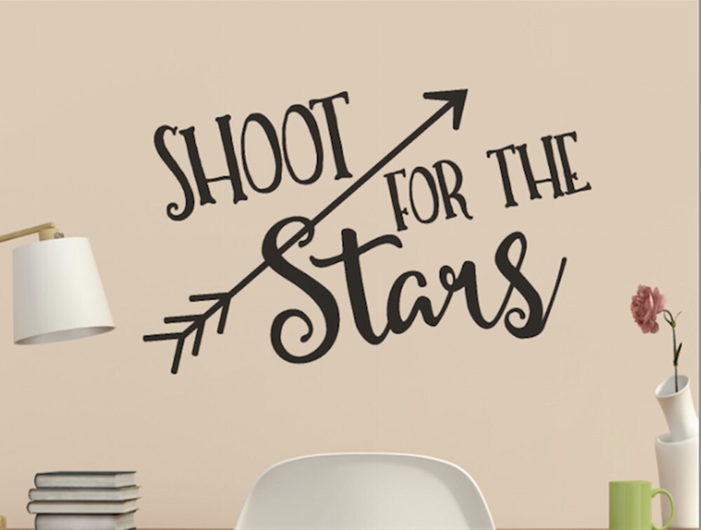 Shoot for the Stars with Arrow Quote Nursery by WordFactoryDesign
