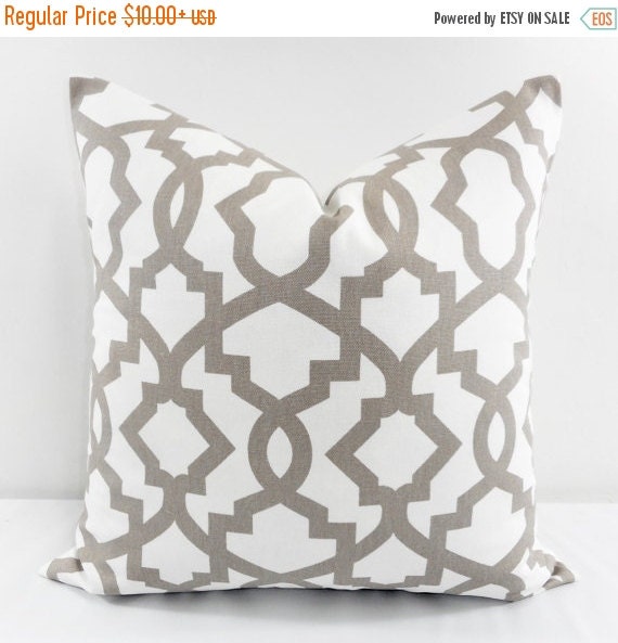 On Sale Ecru Pillow Cover. Ecru Sheffield by TwistedBobbinDesigns