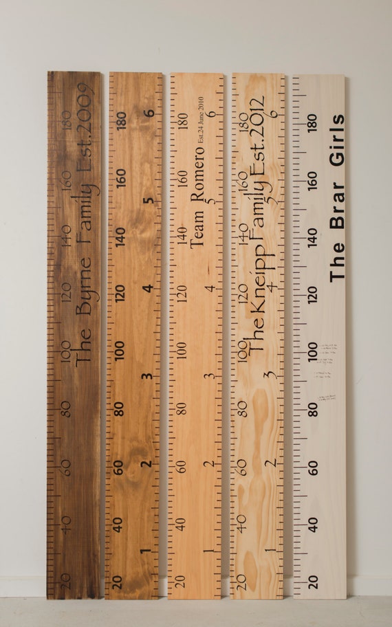 Wooden Ruler Growth Chart For Kids