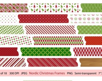 Digital Paper Nordic Christmas Digital Paper Pack by GoneDigital