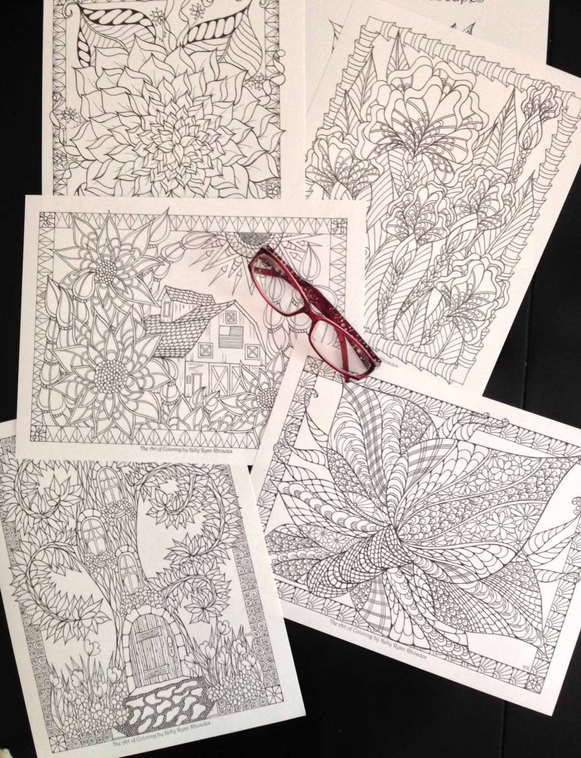 Digital Coloring Book-PDF by TheArtofColoring on Etsy