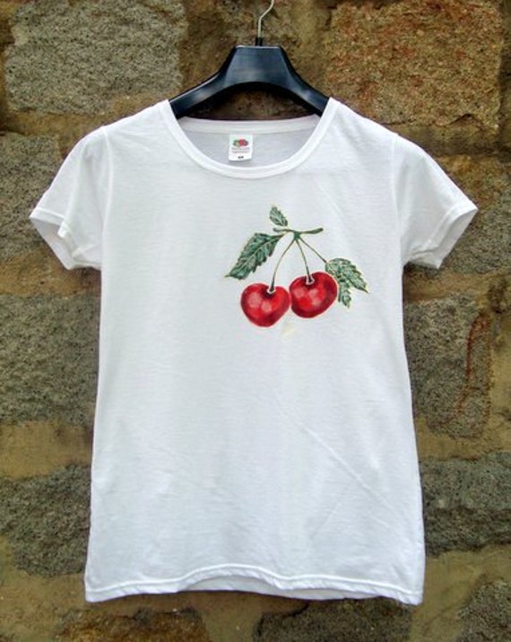 Fashion Design Cherry Shirt Ladies Cherries T-shirt by netissimo