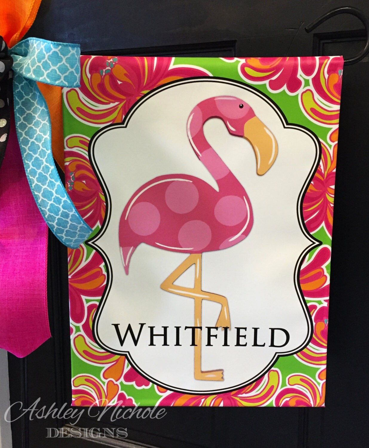 Flamingo Garden Flag Vinyl Garden Flag Beach Decor