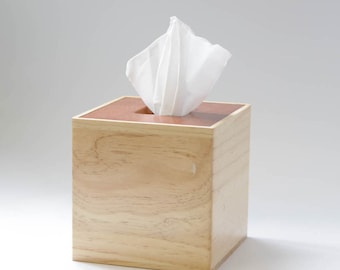 Wooden Tissue Box Cover Square