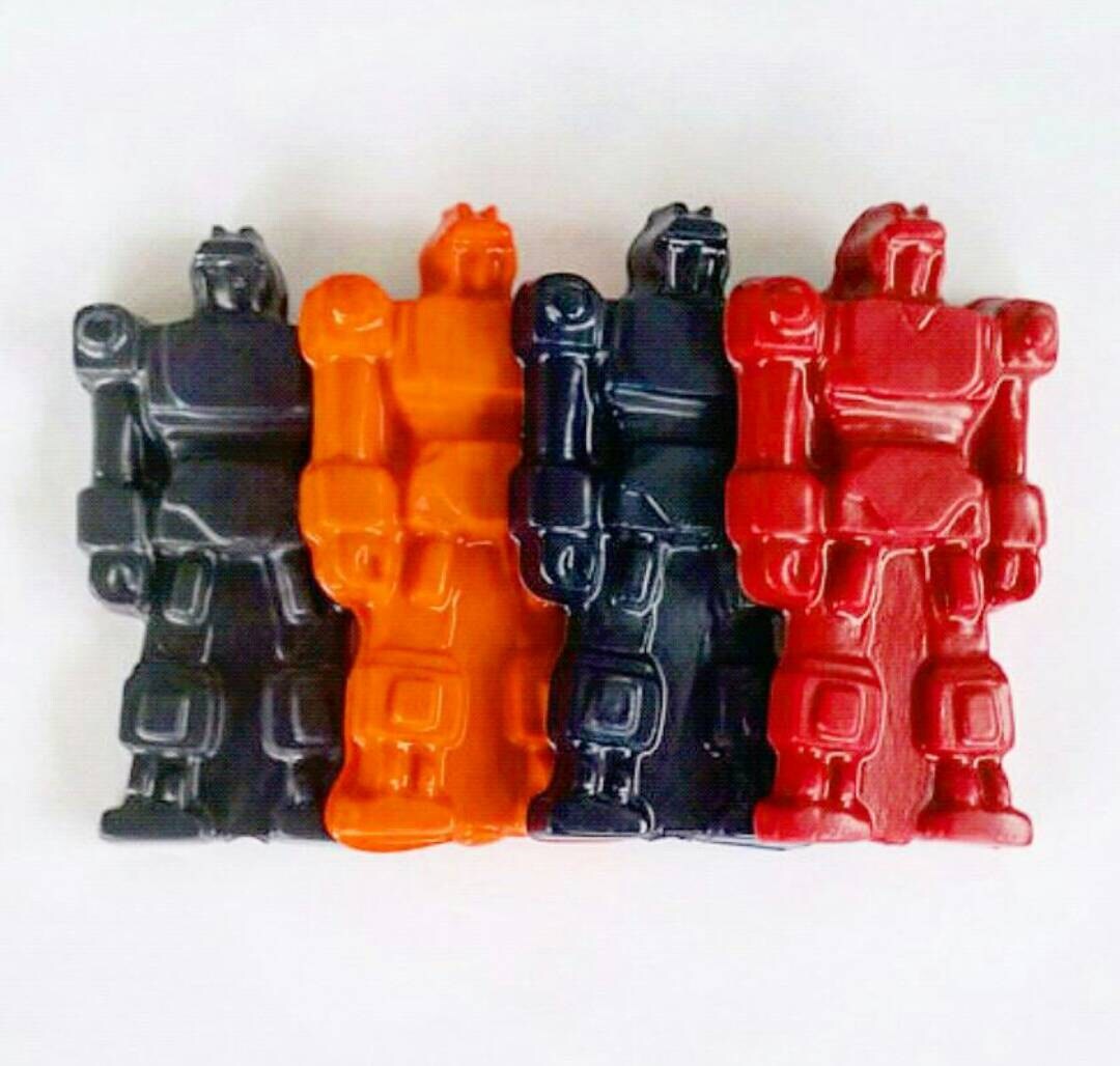 Robot Crayons Transforming Robot Jumbo Crayons Recycled