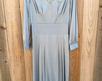 Vintage 70's light blue dress