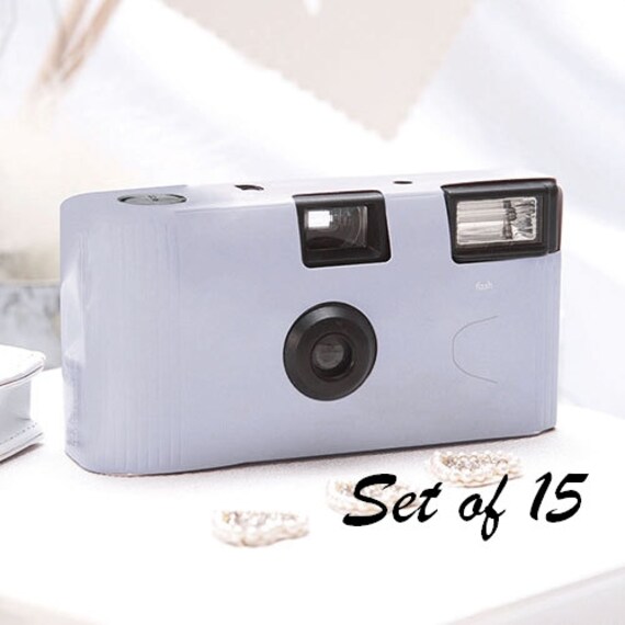 15 Disposable Cameras Wedding Favor Lilac Camera
