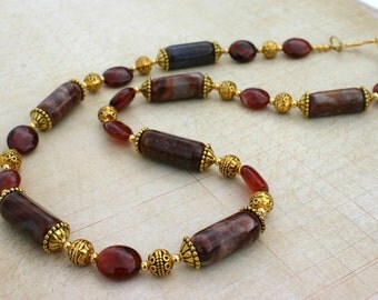 Her jasper necklace, gift for her, gemstone
