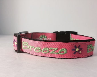 Personalized Embroidered dog collars