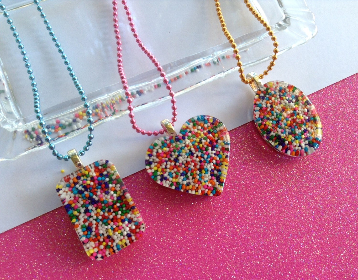 Candy Necklace Resin Pendant Candy by TropigirlsTreasures on Etsy