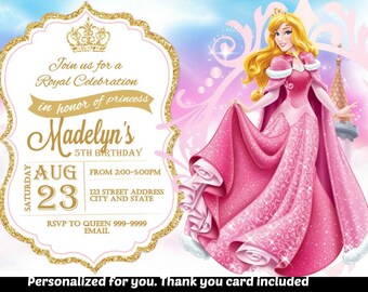 Princess Aurora Invitation 8