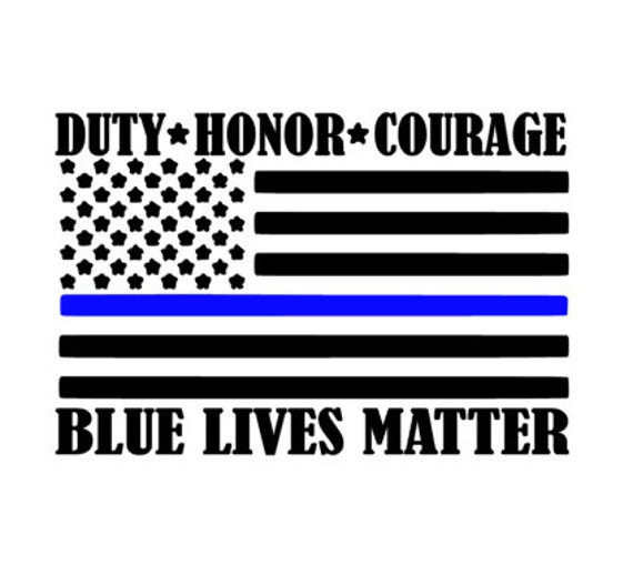 Download Blue Lives Matter Americal Flag Decal Police Officer Decal