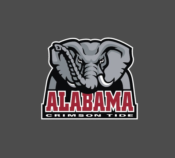 Alabama Crimson Tide Big Al Full Color Die Cut Decal