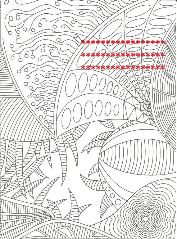 items similar to geometric coloring page adult coloring diy project fun