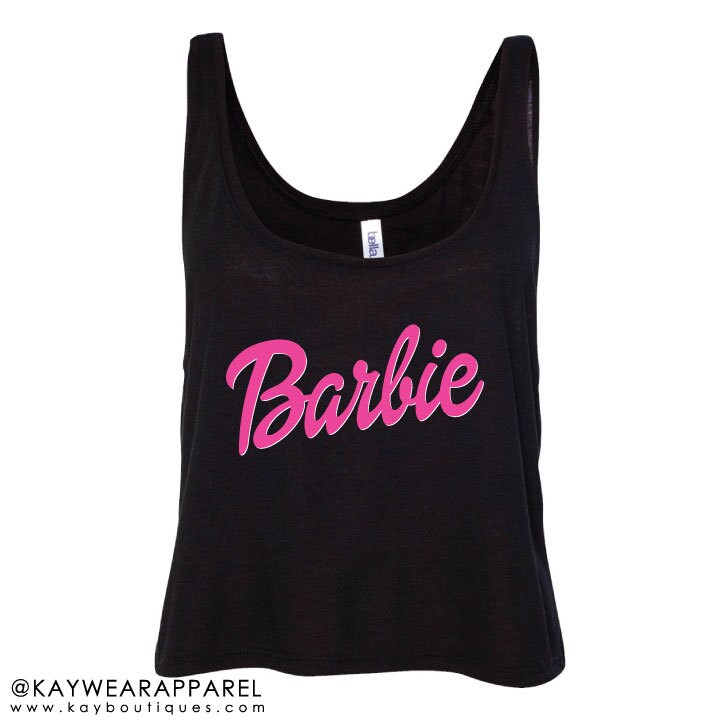 barbie cropped tank top