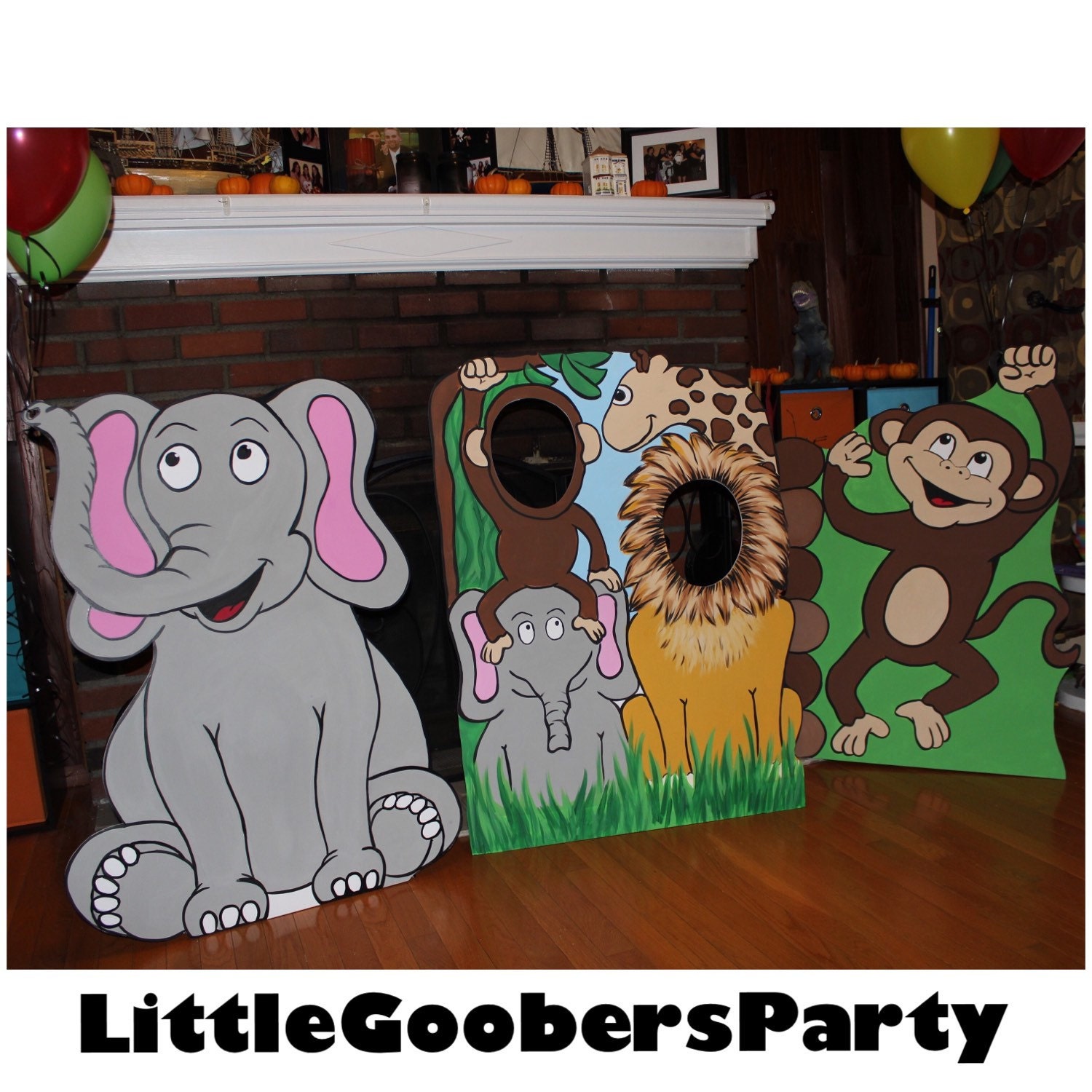 Jungle Birthday Party Prop . Jungle Cutout . by LittleGoobersParty