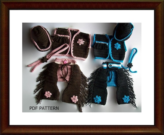 Crochet Pattern Crochet Baby Cowboy Chaps by ...