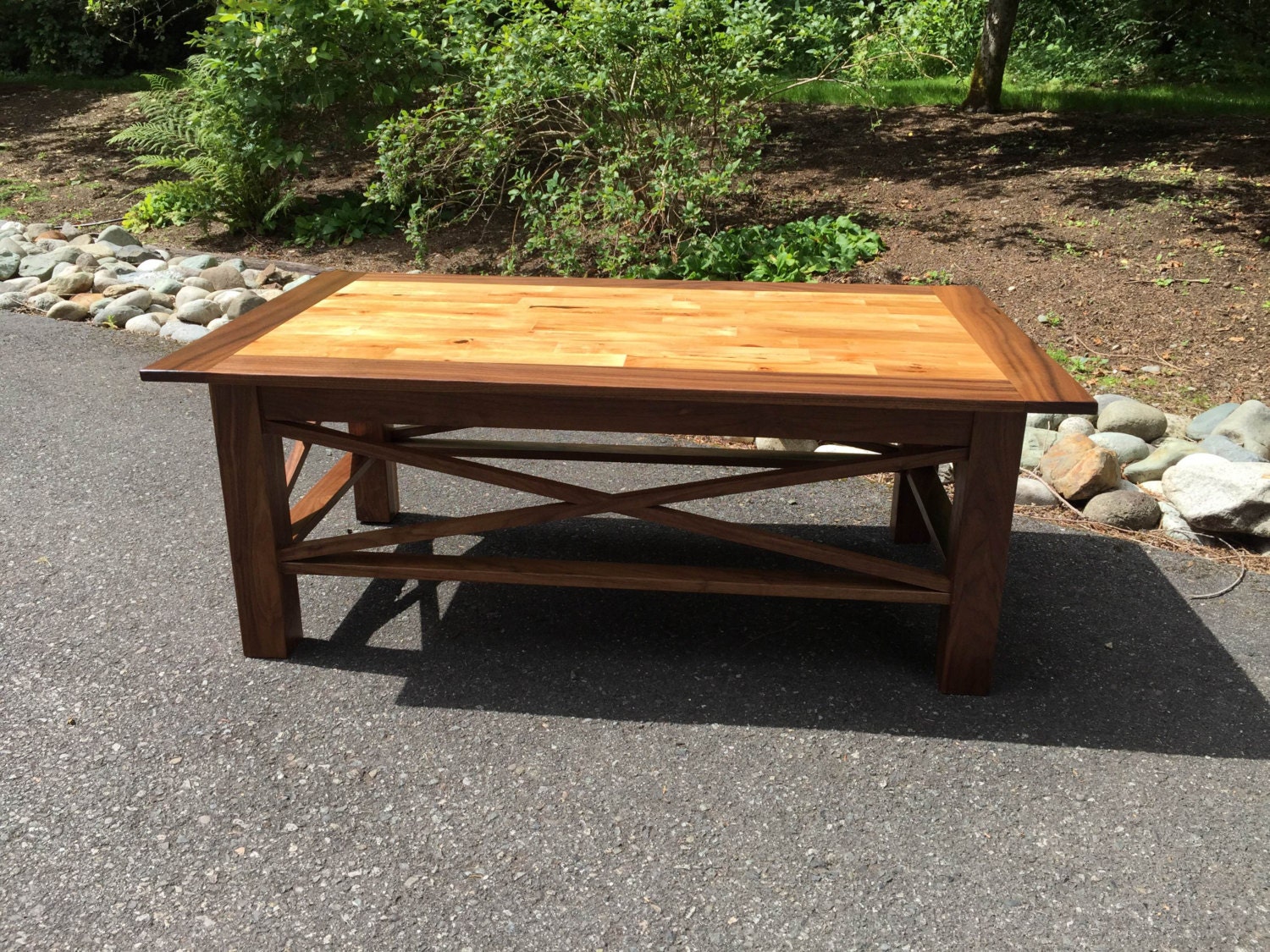 Pear Wood And Black Walnut Coffee Table Custom Order