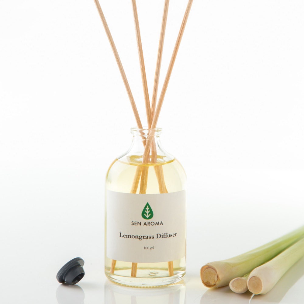 Natural Essential Oil Aromatherapy Lemongrass Reed Diffuser In 5135