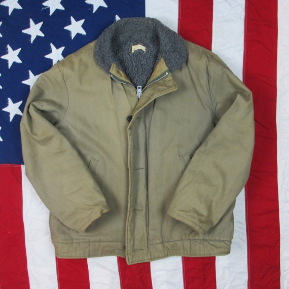 Vintage Reproduction 1950's N-1 U.S. Navy Deck Jacket M/L